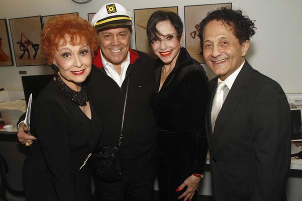 Carol Lawrence, George Marcy, Liliane Montevecchi and DO40 Pres. John Sefakis